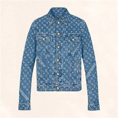 louis vuitton supreme denim shirt|Louis Vuitton supreme monogram.